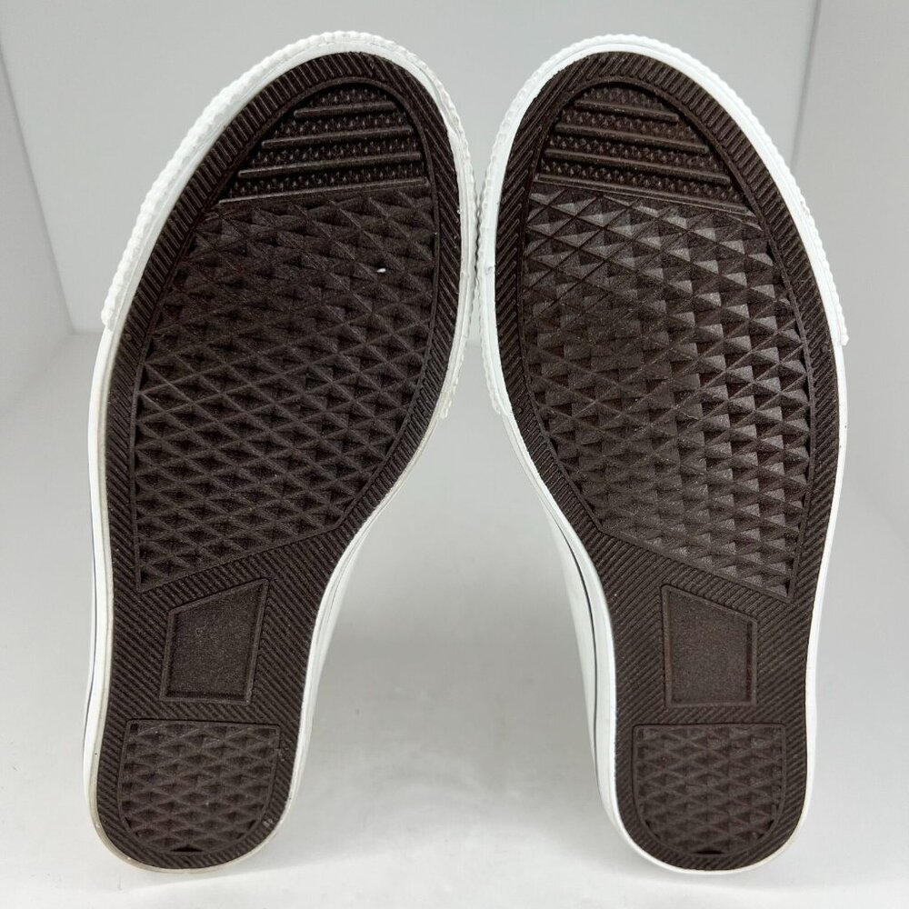 CG2B Womens Gage White Fabric Low Top Lace Up Casual Size 10 M Sneakers - Picture 8 of 10